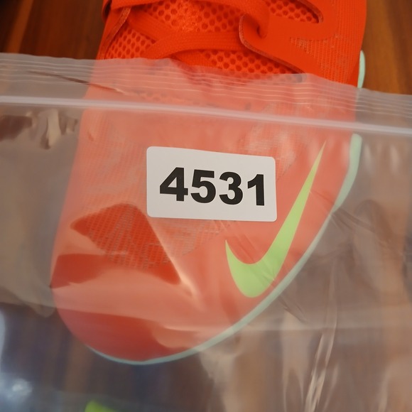 Nike‎ Air Zoom Pole Vault Elite Track Shoes Mens 9.5 Orange Training FZ9649-600 main image 6